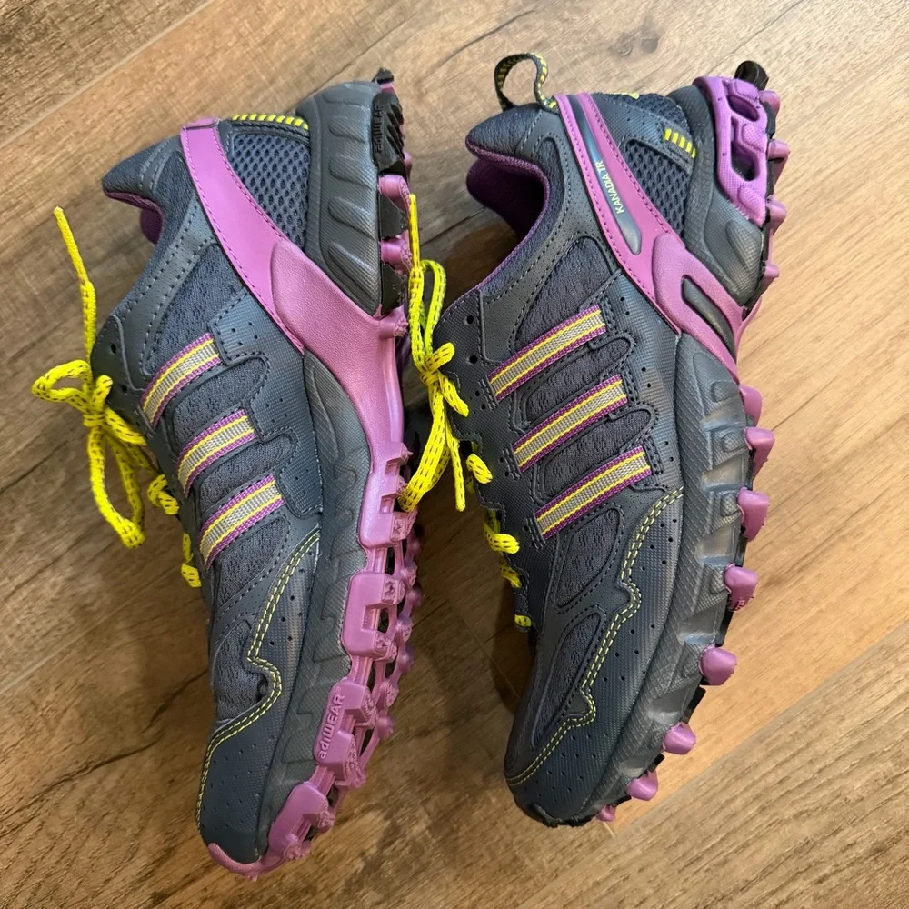 adidas Women’s 8 Kanadia TR Gray Purple‎ Athletic Shoes Running Hiking Outdoor